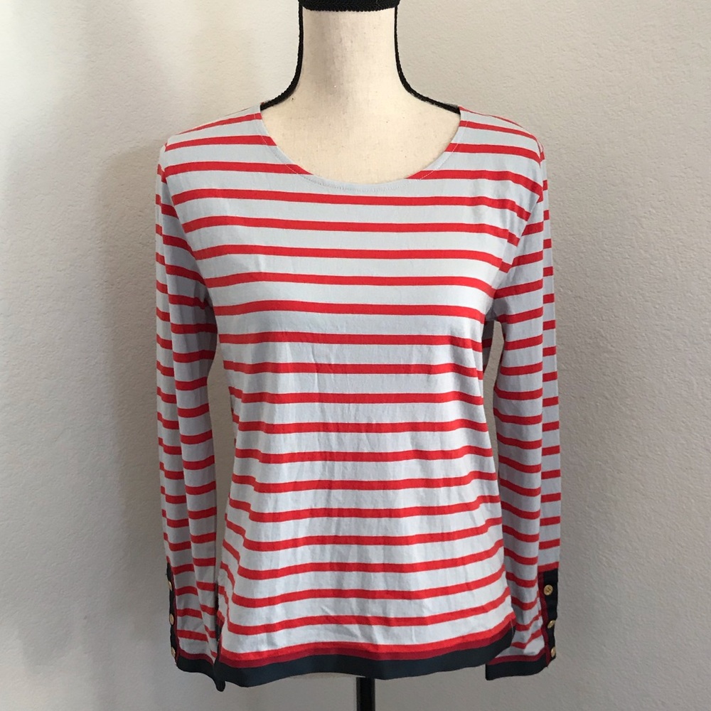 J.CREW Nautical Stripe Top Size Small